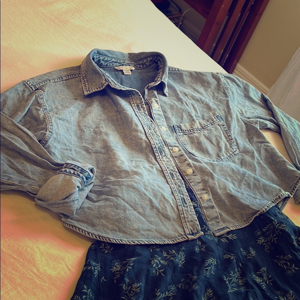American Eagle denim shirt